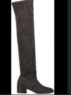 NY&Co Rana Tall Boots – Charcoal Gray Faux Suede – Size 8 (BNWT)